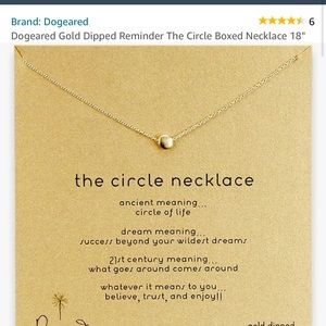 Dogeared Gold Dipped Reminder The Circle Boxed Necklace